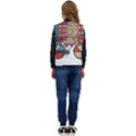 Amsterdam Graphic Design Poster Illustration Kid s Short Button Up Puffer Vest	 View4