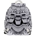 Balinese Art Barong Drawing Bali White Background People Top Flap Backpack View3