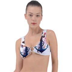 Anchor Watercolor Painting Tattoo Art Anchors And Birds Ring Detail Bikini Top by Salman4z