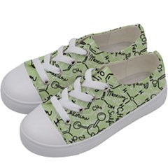 Multicolored Chemical Bond Illustration Chemistry Formula Science Kids  Low Top Canvas Sneakers by Salman4z