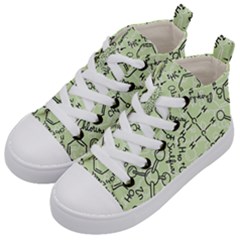 Multicolored Chemical Bond Illustration Chemistry Formula Science Kids  Mid-top Canvas Sneakers by Salman4z