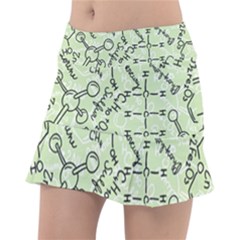 Multicolored Chemical Bond Illustration Chemistry Formula Science Classic Tennis Skirt by Salman4z