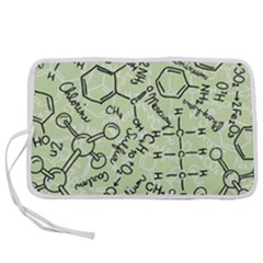 Multicolored Chemical Bond Illustration Chemistry Formula Science Pen Storage Case (l) by Salman4z