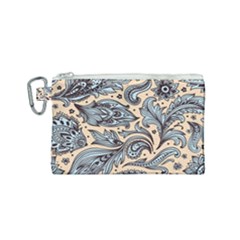 Texture Ornament Paisley Canvas Cosmetic Bag (small) by Salman4z