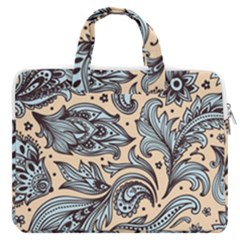 Texture Ornament Paisley Macbook Pro 13  Double Pocket Laptop Bag by Salman4z