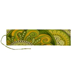 Doodles Patterns Ornament Vector Flowers Green Roll Up Canvas Pencil Holder (l) by Salman4z