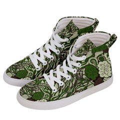 Texture Ornament Pattern Seamless Paisley Women s Hi-top Skate Sneakers