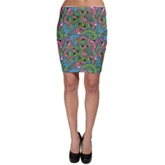 Background Texture Paisley Pattern Bodycon Skirt by Salman4z