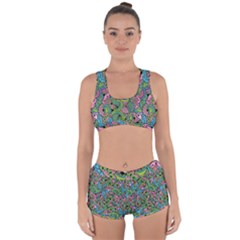 Background Texture Paisley Pattern Racerback Boyleg Bikini Set by Salman4z