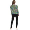 Background Texture Paisley Pattern Women s Long Sleeve Rash Guard View2