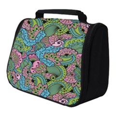 Background Texture Paisley Pattern Full Print Travel Pouch (small) by Salman4z