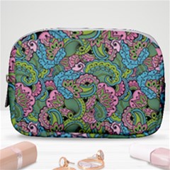 Background Texture Paisley Pattern Make Up Pouch (small) by Salman4z