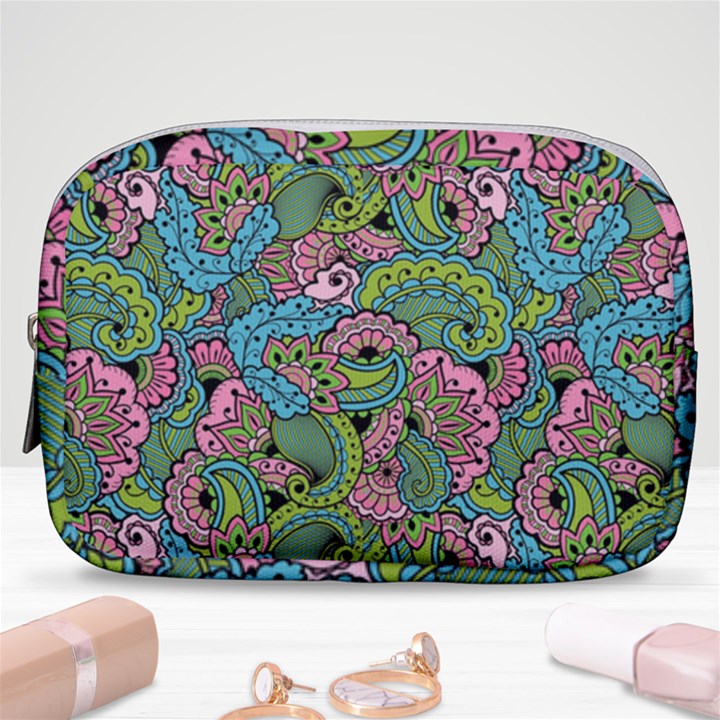 Background Texture Paisley Pattern Make Up Pouch (Small)