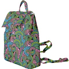 Background Texture Paisley Pattern Buckle Everyday Backpack by Salman4z