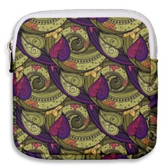 Pattern Vector Texture Style Garden Drawn Hand Floral Mini Square Pouch by Salman4z