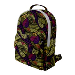 Pattern Vector Texture Style Garden Drawn Hand Floral Flap Pocket Backpack (large) by Salman4z