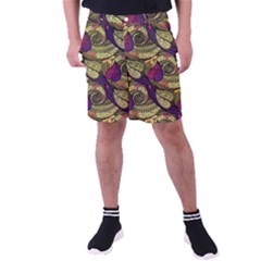 Pattern Vector Texture Style Garden Drawn Hand Floral Men s Pocket Shorts