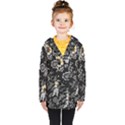 White And Yellow Floral And Paisley Illustration Background Kids  Double Breasted Button Coat View1