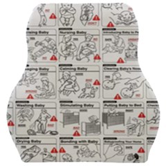 White Printer Paper With Text Overlay Humor Dark Humor Infographics Car Seat Velour Cushion  by Salman4z