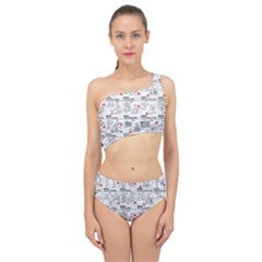 White Printer Paper With Text Overlay Humor Dark Humor Infographics Spliced Up Two Piece Swimsuit by Salman4z