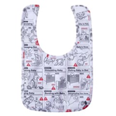 White Printer Paper With Text Overlay Humor Dark Humor Infographics Baby Bib by Salman4z