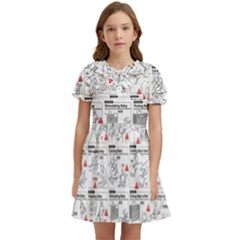 White Printer Paper With Text Overlay Humor Dark Humor Infographics Kids  Bow Tie Puff Sleeve Dress