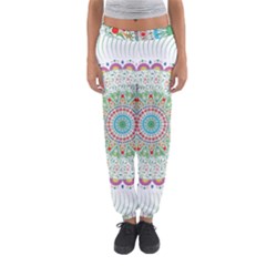 Flower Abstract Floral Hand Ornament Hand Drawn Mandala Women s Jogger Sweatpants by Salman4z