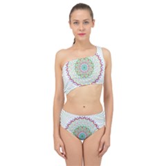 Flower Abstract Floral Hand Ornament Hand Drawn Mandala Spliced Up Two Piece Swimsuit by Salman4z