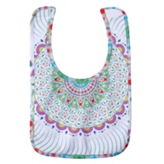 Flower Abstract Floral Hand Ornament Hand Drawn Mandala Baby Bib by Salman4z