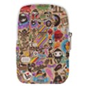 Multicolored Doodle Art Wallpaper Belt Pouch Bag (Large) View2