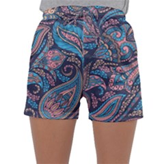 Background Ornament Paisley Sleepwear Shorts by Salman4z