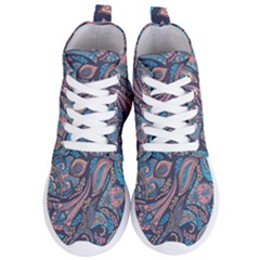 Background Ornament Paisley Women s Lightweight High Top Sneakers by Salman4z