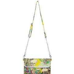 Doodle Wallpaper Artistic Surreal Mini Crossbody Handbag by Salman4z