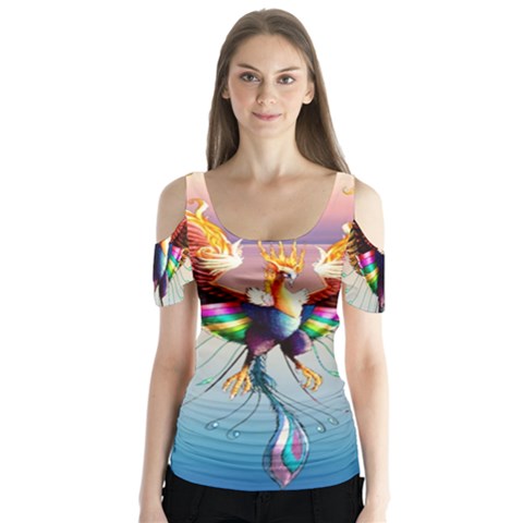 Picsart 23-05-08 19-20-32-181 Butterfly Sleeve Cutout Tee  by DeSine