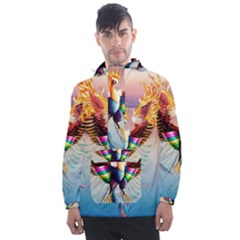 Picsart 23-05-08 19-20-32-181 Men s Front Pocket Pullover Windbreaker by DeSine