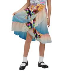 Picsart 23-05-08 19-20-32-181 Kids  Ruffle Flared Wrap Midi Skirt by DeSine