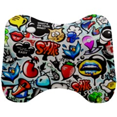 Graffiti Art Cartoon Comic Head Support Cushion