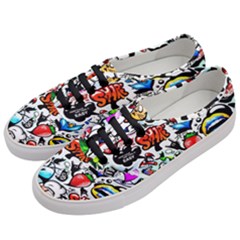 Graffiti Art Cartoon Comic Women s Classic Low Top Sneakers by Salman4z