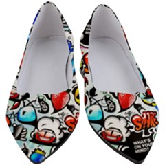 Graffiti Art Cartoon Comic Women s Block Heels  by Salman4z