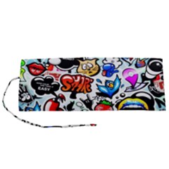 Graffiti Art Cartoon Comic Roll Up Canvas Pencil Holder (s) by Salman4z