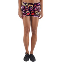 Funny Monster Mouths Yoga Shorts