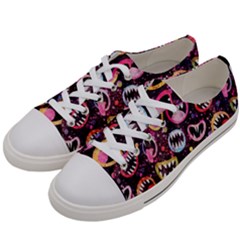 Funny Monster Mouths Women s Low Top Canvas Sneakers by Salman4z