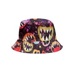 Funny Monster Mouths Inside Out Bucket Hat (kids)