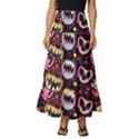 Funny Monster Mouths Tiered Ruffle Maxi Skirt View1