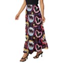 Funny Monster Mouths Tiered Ruffle Maxi Skirt View2