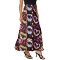 Funny Monster Mouths Tiered Ruffle Maxi Skirt View3