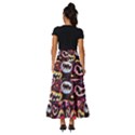 Funny Monster Mouths Tiered Ruffle Maxi Skirt View4