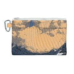 Waves Aesthetic Ocean Retro Sea Vintage Canvas Cosmetic Bag (large) by Salman4z