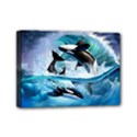 Orca Wave Water Underwater Mini Canvas 7  x 5  (Stretched) View1