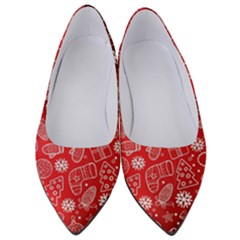 Christmas Pattern Red Women s Low Heels by Salman4z